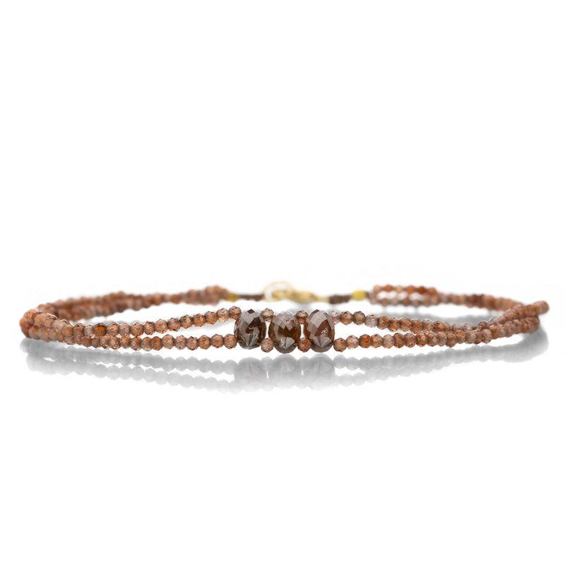 Margaret Solow Double Red Spinel and Brown Diamond Bracelet | Quadrum Gallery