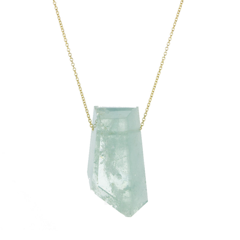 Margaret Solow Natural Aquamarine Crystal Necklace | Quadrum Gallery