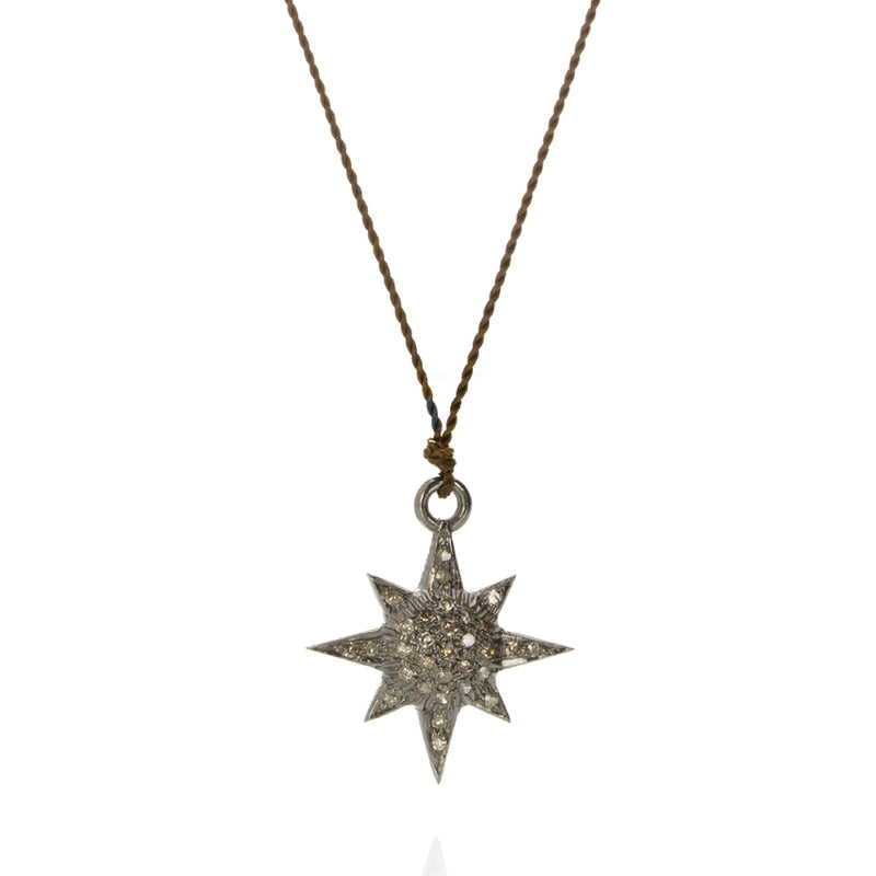 Margaret Solow Pave Diamond Sun Necklace | Quadrum Gallery