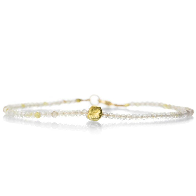 Margaret Solow Rutilated Quartz and Gold Pebble Bracelet | Quadrum Gallery