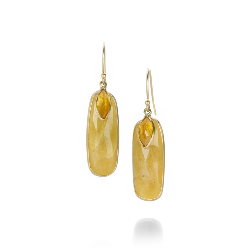 Margaret Solow Sapphire and Citrine Earrings | Quadrum Gallery