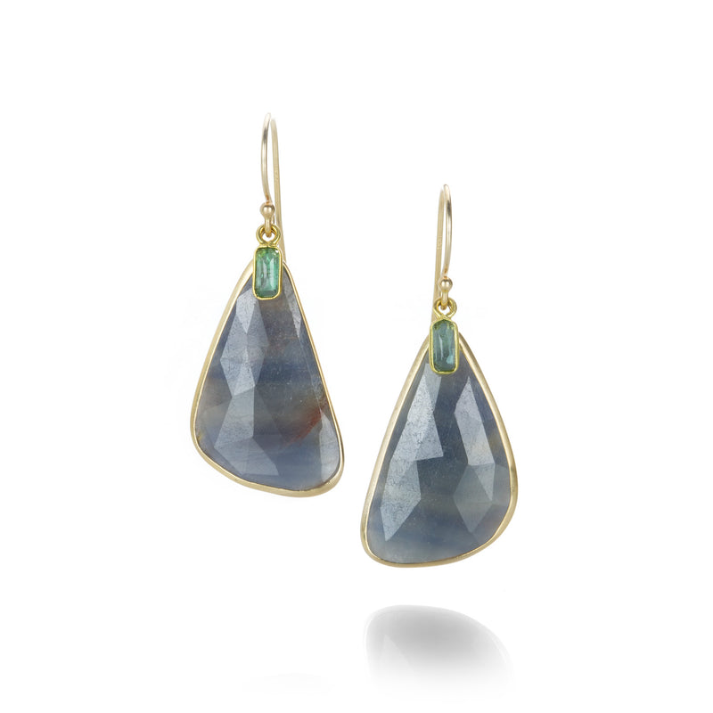Margaret Solow Sapphire and Emerald Earrings | Quadrum Gallery