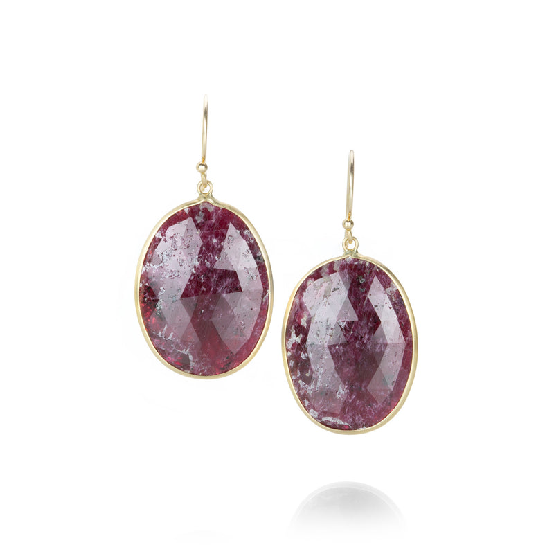 Margaret Solow Opaque Ruby Earrings | Quadrum Gallery