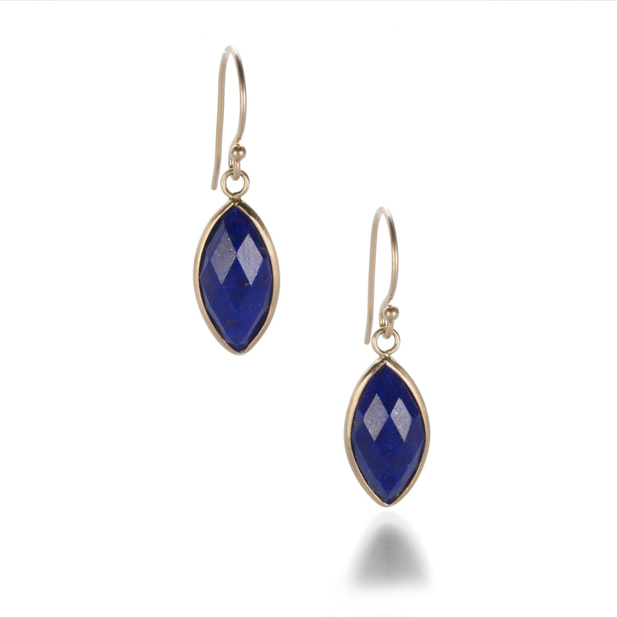 Margaret Solow Marquise Lapis Earrings | Quadrum Gallery