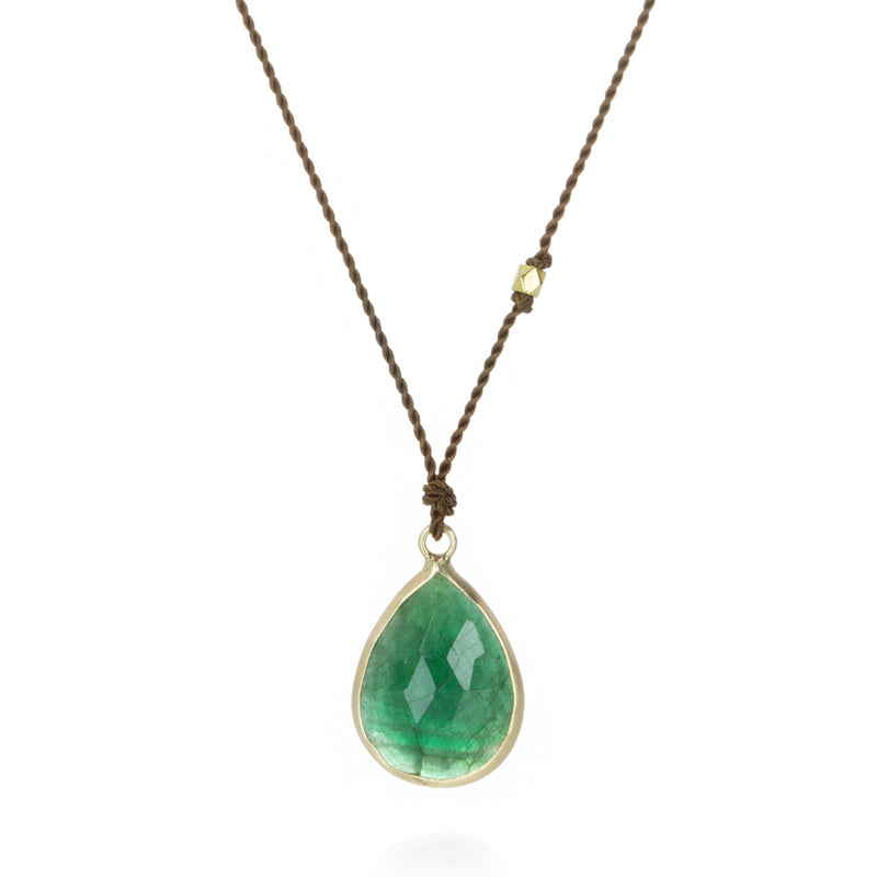 Margaret Solow Teardrop Emerald Necklace | Quadrum Gallery