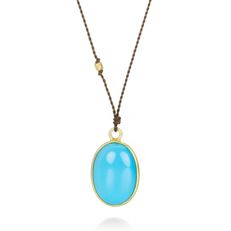 Margaret Solow Oval Sleeping Beauty Turquoise Necklace | Quadrum Gallery