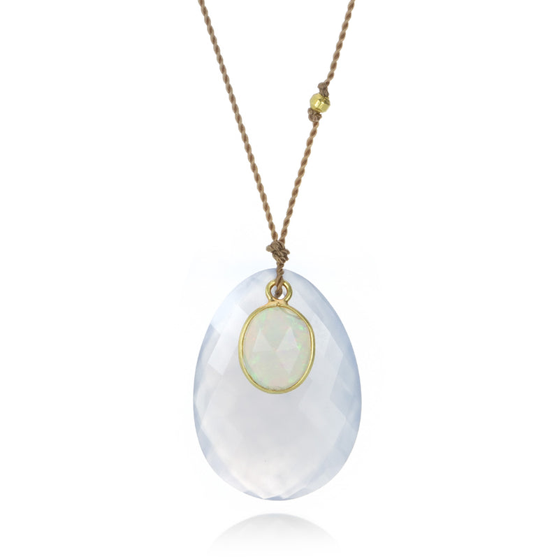 Margaret Solow Blue Chalcedony and Opal Necklace | Quadrum Gallery
