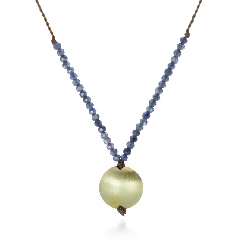 Margaret Solow Blue Sapphire Disc Necklace | Quadrum Gallery