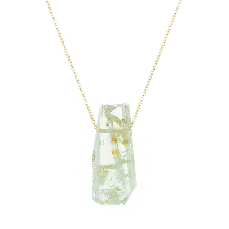 Margaret Solow Green Beryl Crystal Necklace | Quadrum Gallery