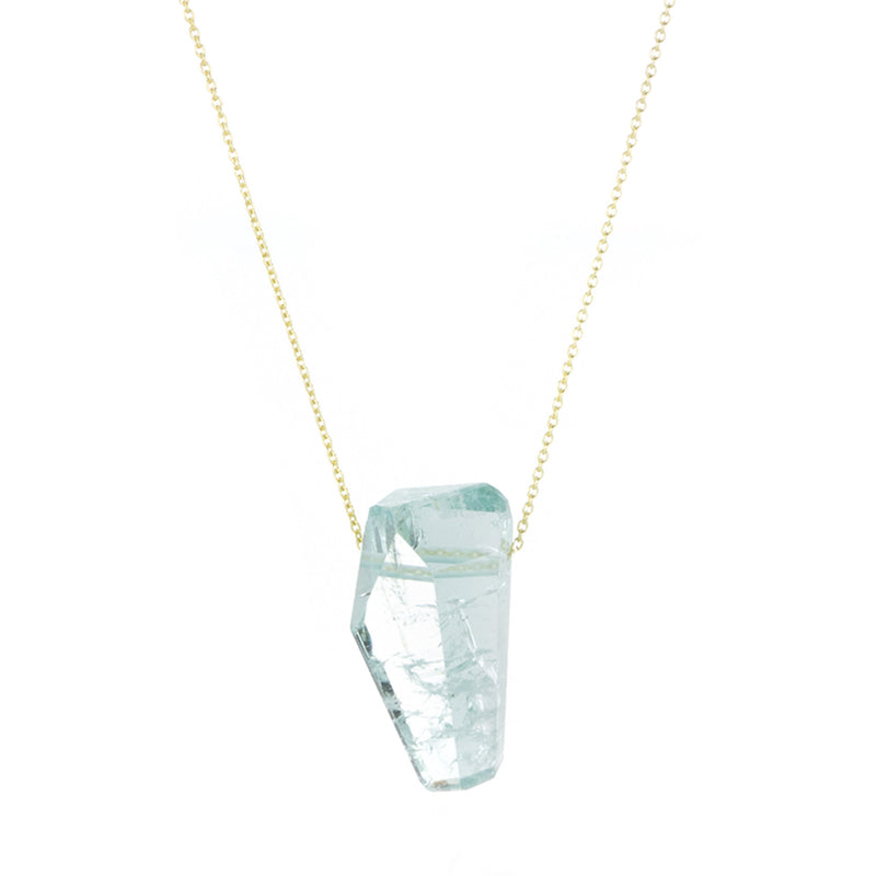 Margaret Solow Aquamarine Crystal Pendant Necklace | Quadrum Gallery