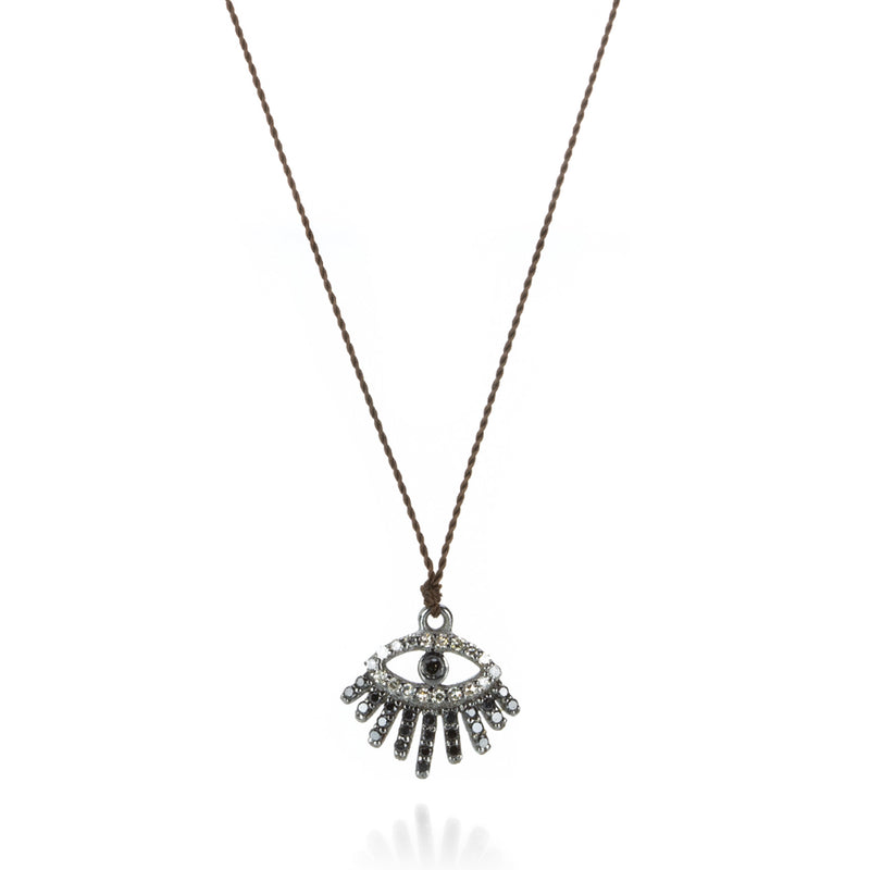 Margaret Solow Black and White Diamond Eye Necklace | Quadrum Gallery