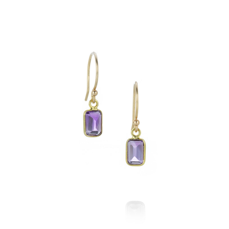 Margaret Solow Amethyst Baguette Earrings | Quadrum Gallery