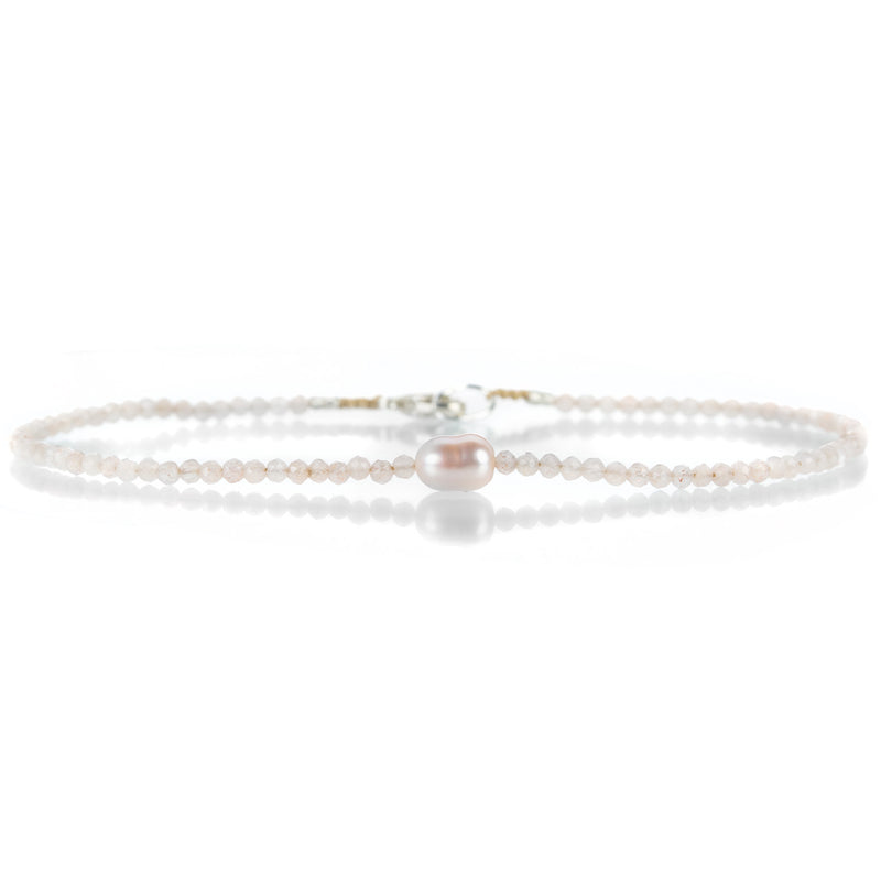 Margaret Solow Peach Moonstone & Keshii Pearl Bracelet | Quadrum Gallery