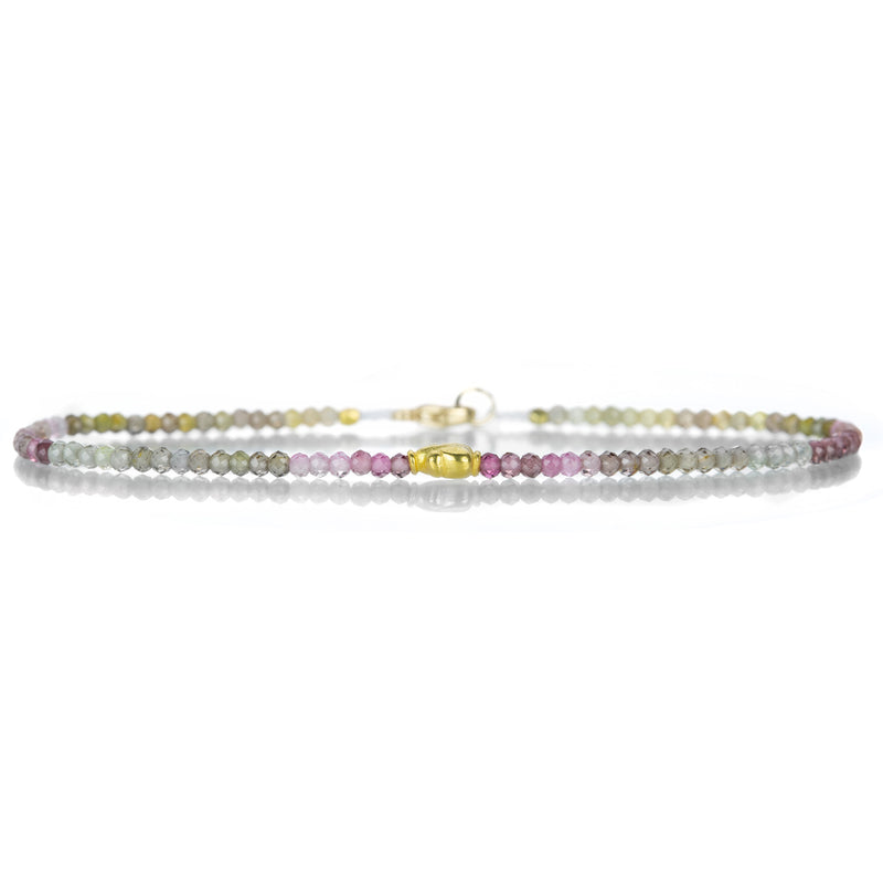 Margaret Solow Multicolored Sapphire Bracelet with Gold Bead | Quadrum Gallery