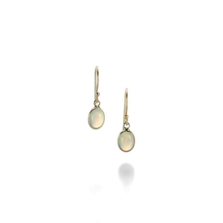 Margaret Solow Oval Bezel Set Opal Earrings | Quadrum Gallery