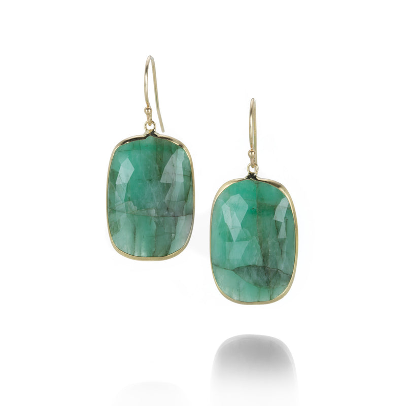 Margaret Solow Cushion Shaped Emerald Drops | Quadrum Gallery