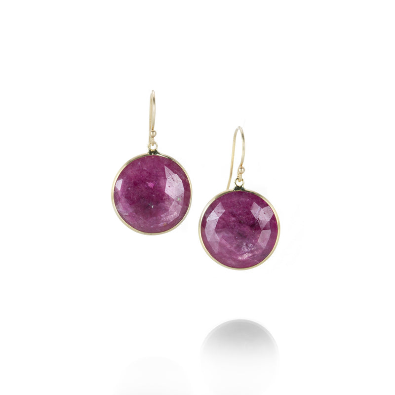 Margaret Solow Round Ruby Earrings | Quadrum Gallery