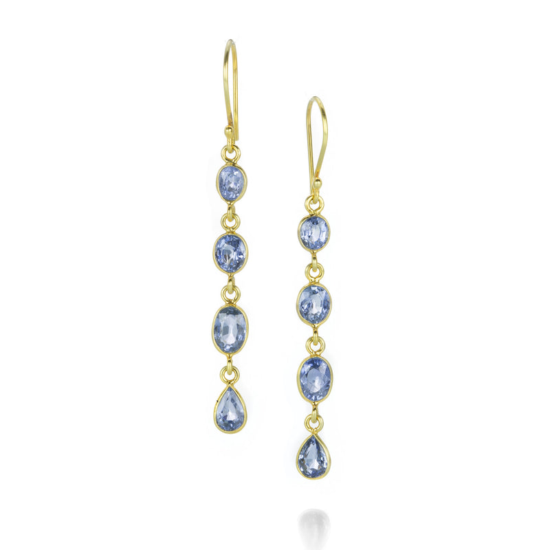 Margaret Solow Blue Sapphire Drop Earrings | Quadrum Gallery
