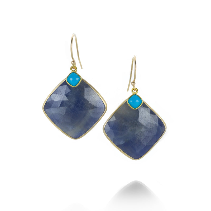 Margaret Solow Sapphire and Turquoise Earrings | Quadrum Gallery