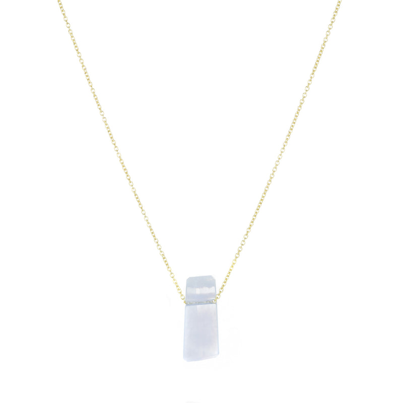 Margaret Solow Small Chalcedony Crystal Necklace | Quadrum Gallery