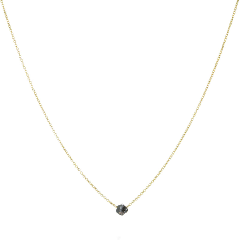 Margaret Solow Raw Black Diamond Pendant Necklace | Quadrum Gallery