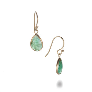 Margaret Solow Small Teardrop Emerald Earrings | Quadrum Gallery