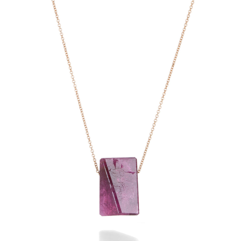 Margaret Solow Red Tourmaline Crystal Necklace | Quadrum Gallery