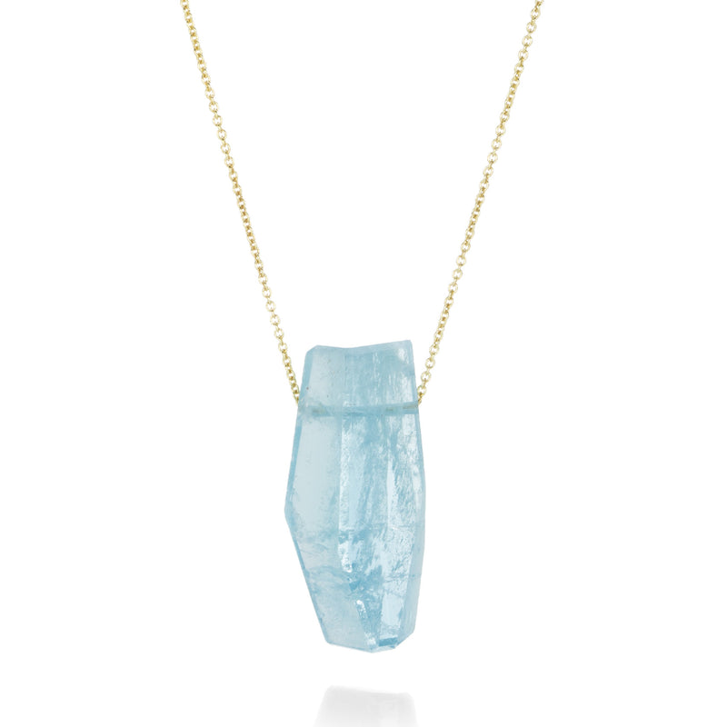 Margaret Solow Medium Aquamarine Crystal Necklace | Quadrum Gallery