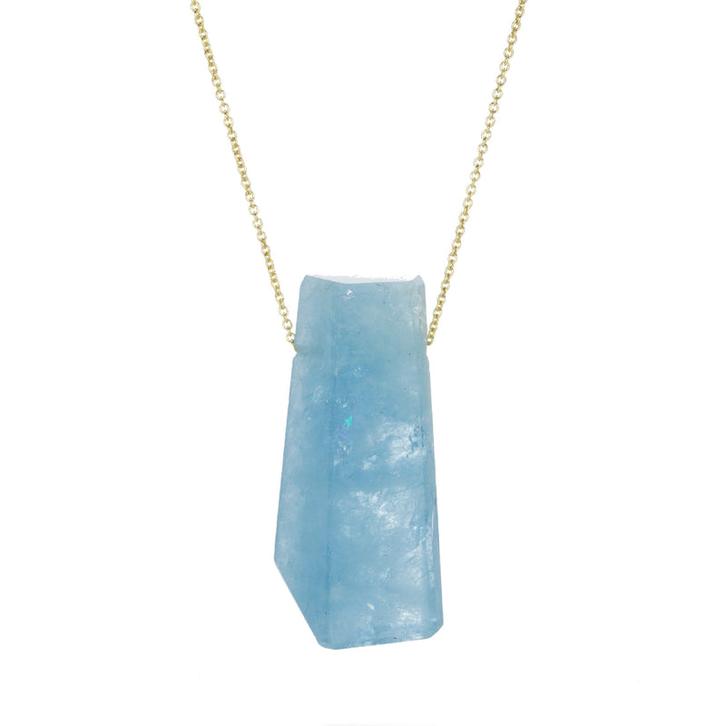 Margaret Solow Large Aquamarine Crystal Necklace | Quadrum Gallery