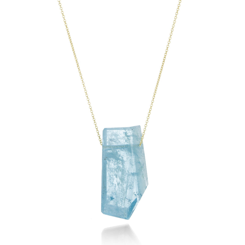 Margaret Solow Asymmetrical Aquamarine Crystal Necklace | Quadrum Gallery