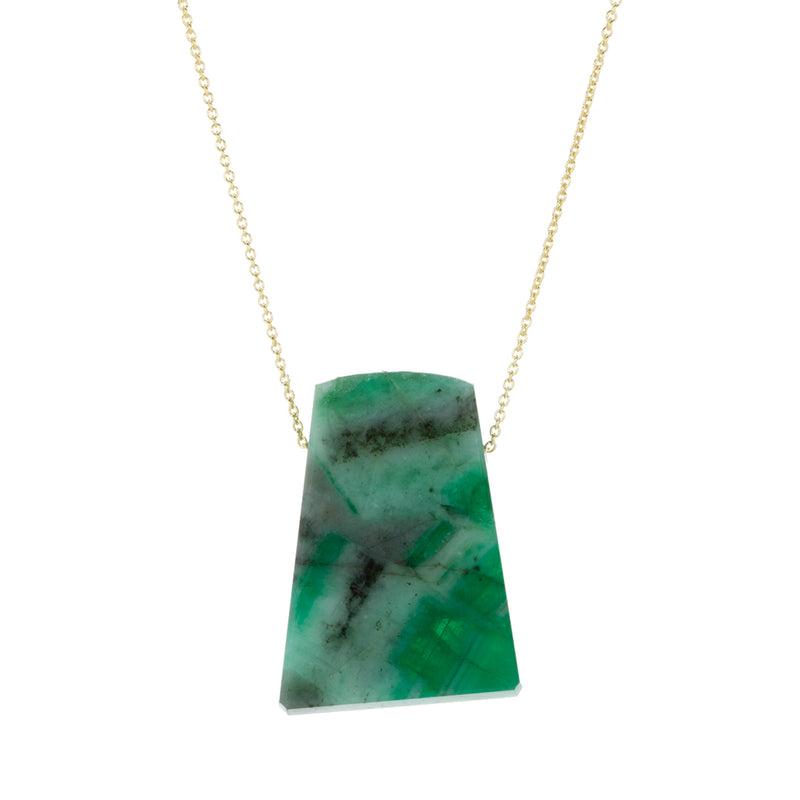 Margaret Solow Large Emerald Slab Necklace | Quadrum Gallery