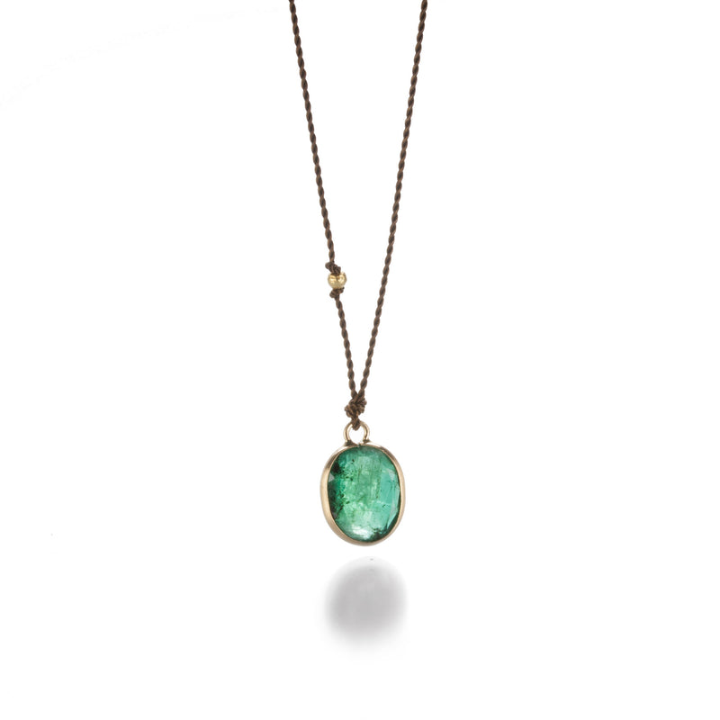 Margaret Solow Small Oval Emerald Necklace | Quadrum Gallery