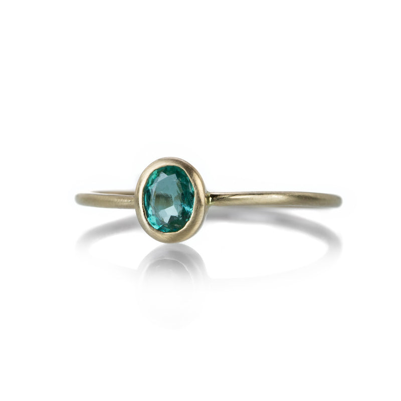 Margaret Solow Small Oval Emerald Ring | Quadrum Gallery
