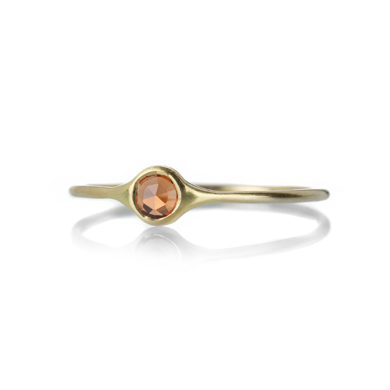 Margaret Solow Rose Cut Burnt Orange Sapphire Ring | Quadrum Gallery