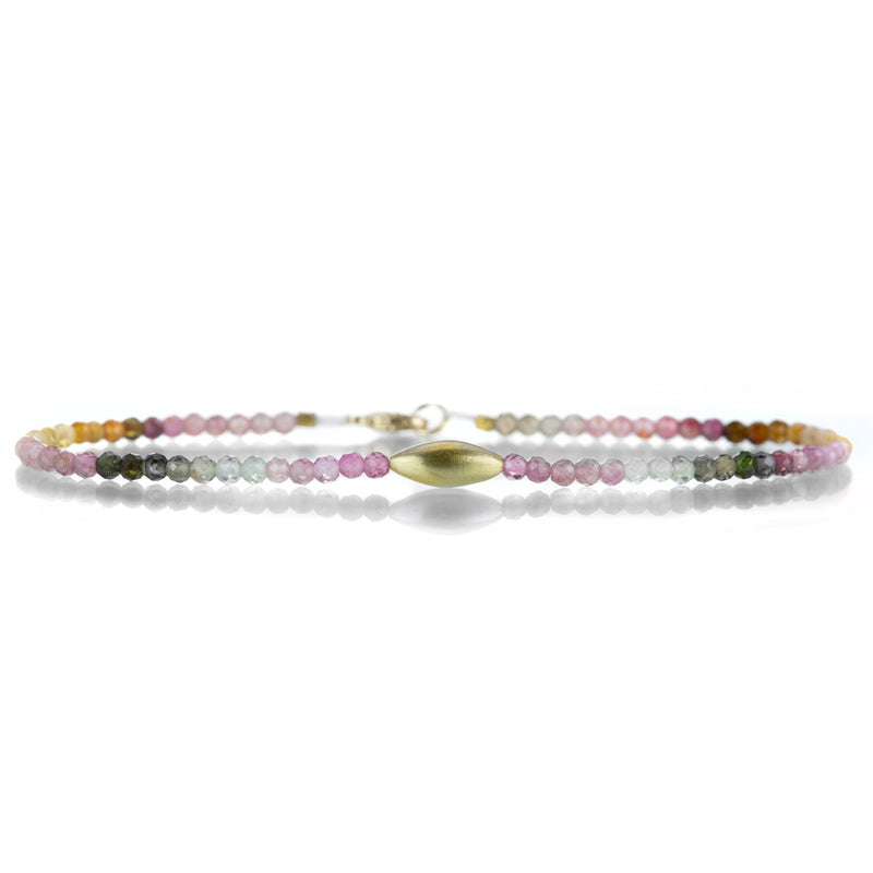 Margaret Solow Watermelon Tourmaline Bead Bracelet  | Quadrum Gallery