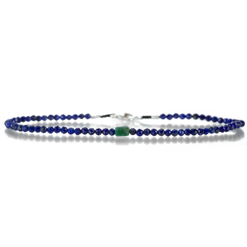 Margaret Solow Lapis and Emerald Bead Bracelet | Quadrum Gallery