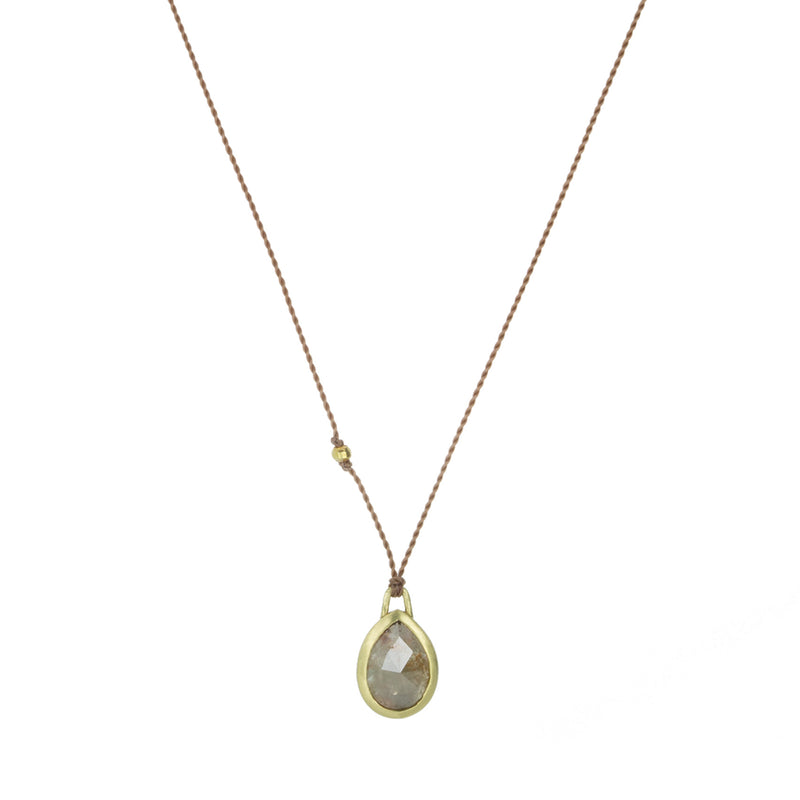 Margaret Solow Rose Cut Diamond Pendant Cord Necklace | Quadrum Gallery