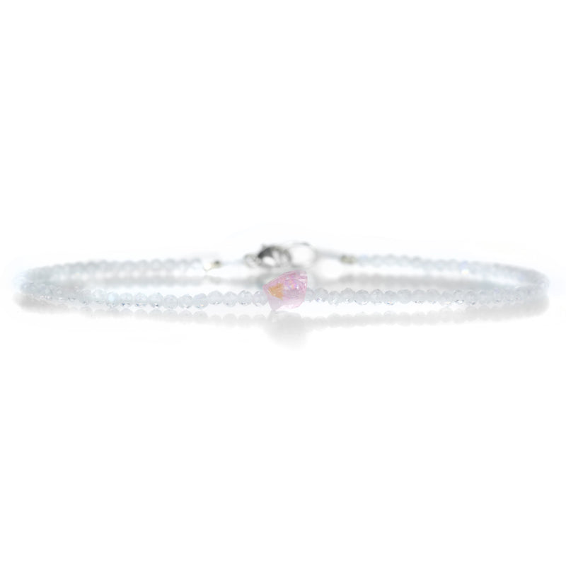 Margaret Solow Moonstone and Pink Spinel Beaded Bracelet | Quadrum Gallery