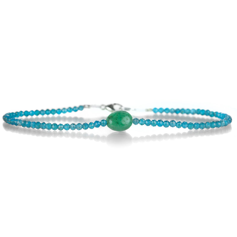Margaret Solow Apatite and Emerald Bracelet | Quadrum Gallery
