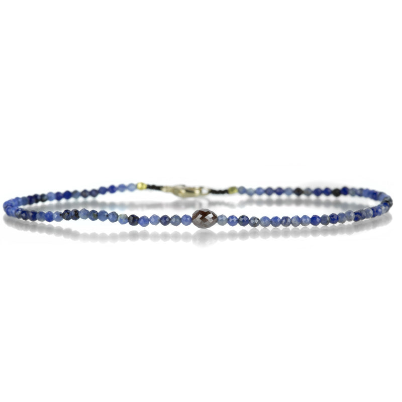 Margaret Solow Blue Sapphire and Rustic Diamond Bracelet | Quadrum Gallery