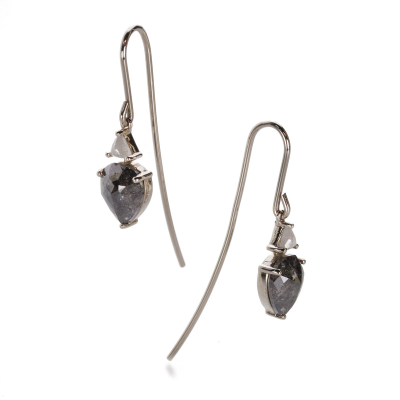 Nicole Landaw Salt and Pepper Diamond Earrings | Quadrum Gallery