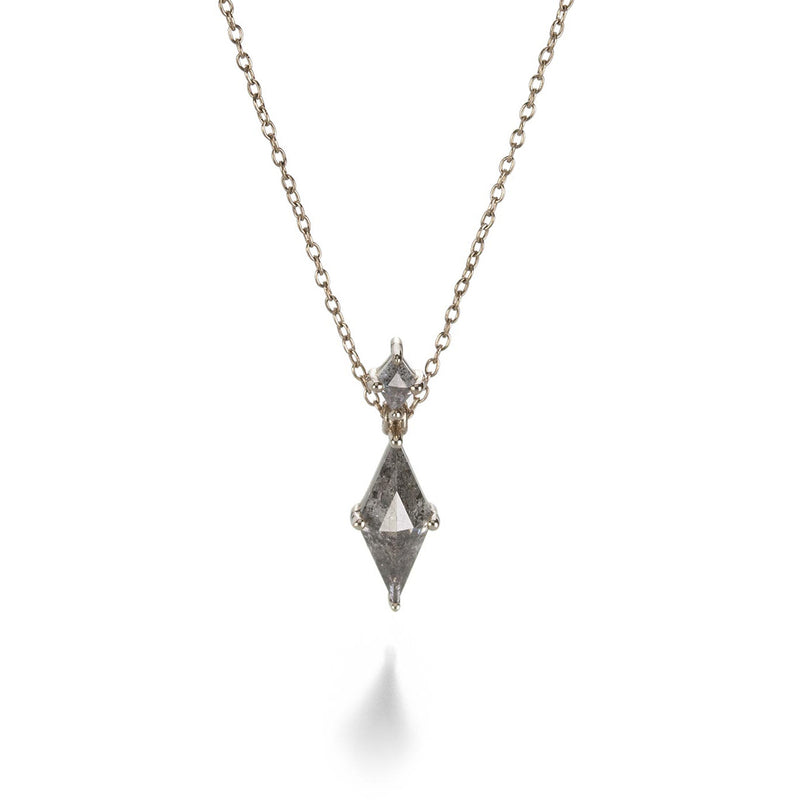 Nicole Landaw Skinny Kite Shaped Diamond Necklace | Quadrum Gallery
