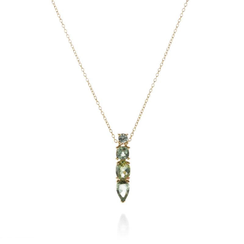 Nicole Landaw Green Vertical Story Necklace | Quadrum Gallery