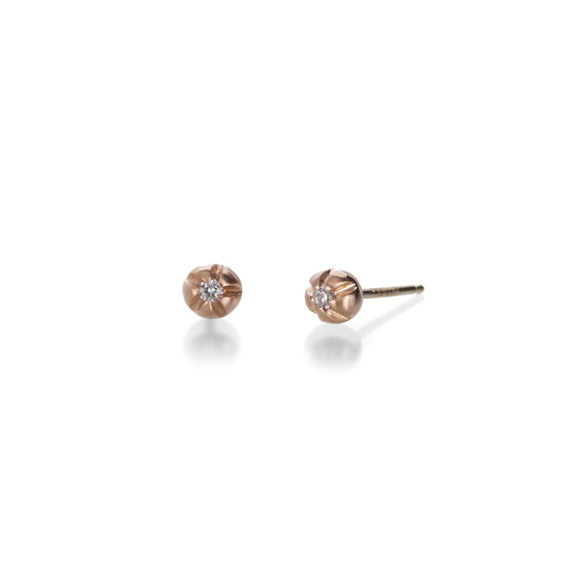 Nicole Landaw Medium Rose Gold Blossom Stud Earrings | Quadrum Gallery