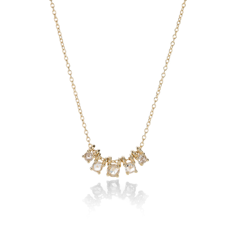 Nicole Landaw Five Graduated Diamonds Necklace | Quadrum Gallery