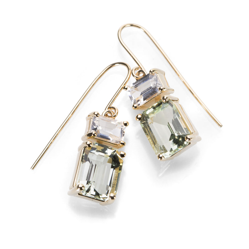 Nicole Landaw Beryl and Sapphire Earrings | Quadrum Gallery