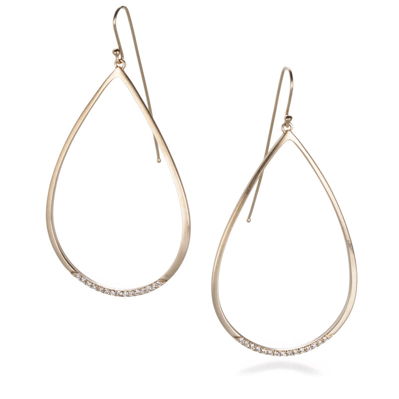 Nicole Landaw Teardrop Earrings with Diamonds | Quadrum Gallery