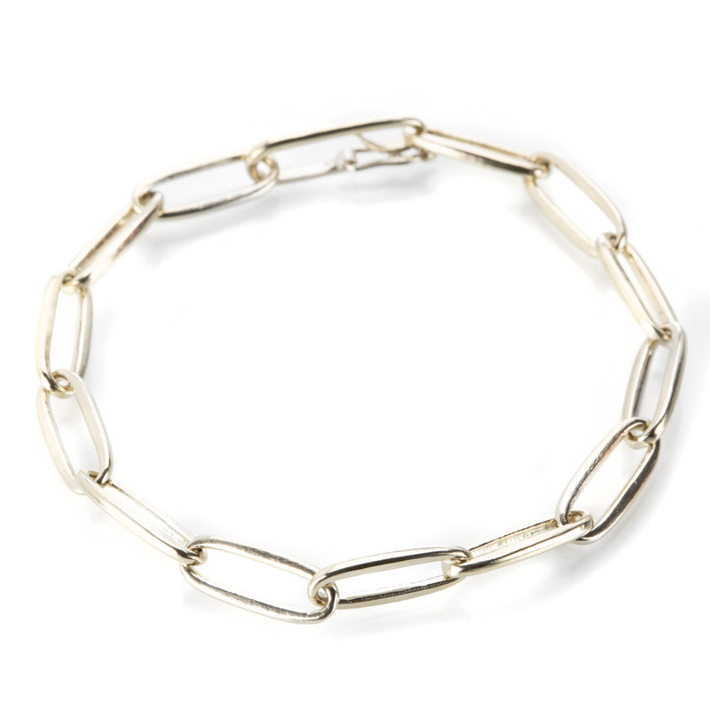 Nicole Landaw White Gold Chain with Clip Clasp | Quadrum Gallery