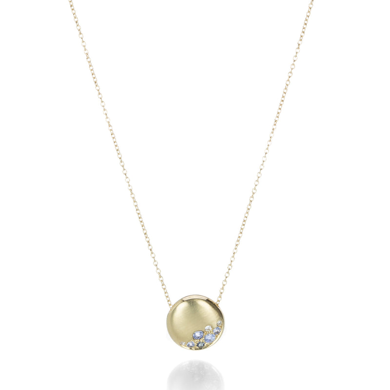 Nicole Landaw Snowy Ledge Sapphire and Diamond Pendant Necklace | Quadrum Gallery