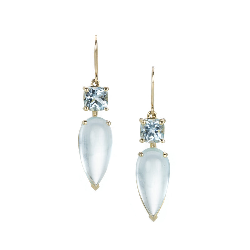 Nicole Landaw Double Aquamarine Drop Earrings | Quadrum Gallery